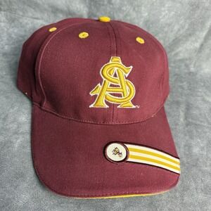 Arizona State Sun Devils‎ Hat Adjustable Red Yellow NCAA College Football NEW